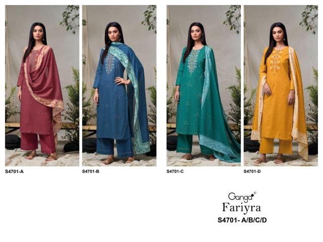 Ganga fariyra 4701 dress material wholesale manufacturer